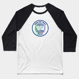 Montana Map - Highline Trail Baseball T-Shirt